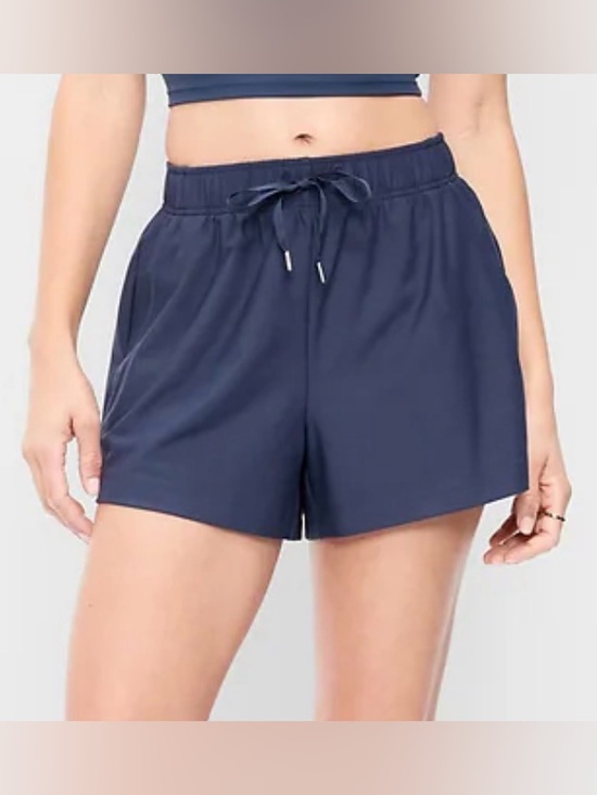 Old Navy Pants - Old Navy High Rise PowerSoft Shorts, Navy Blue, sz M
